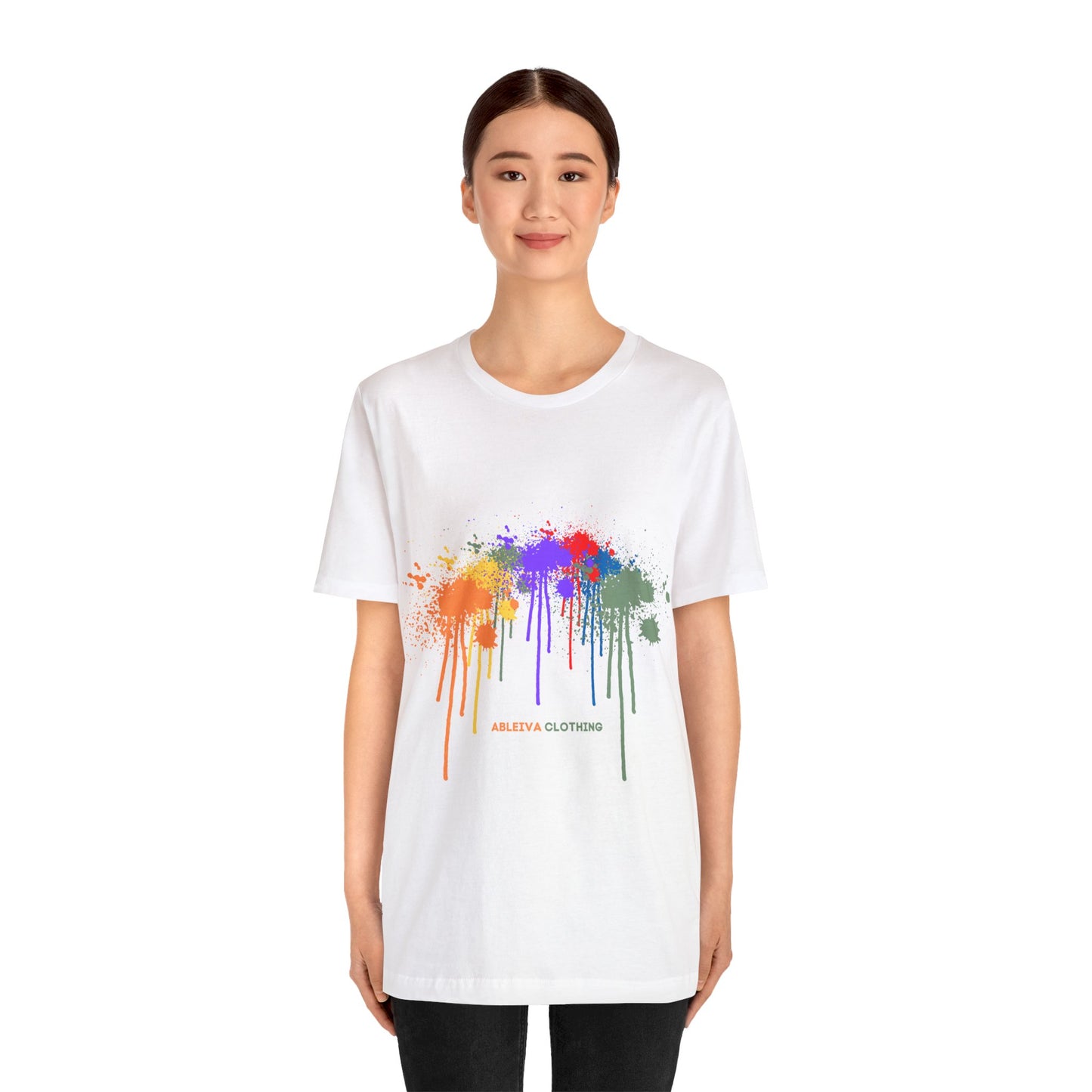 Ableiva (Paint Splash) Jersey Short Sleeve Tee